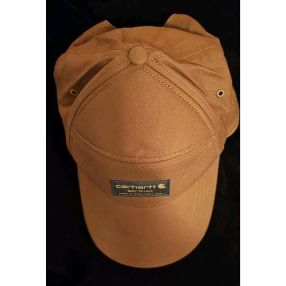 🧢 Carhartt Brown Canvas Hat Cap Built To Last Logo Rare! Style# 10041 - Picture 10 of 10